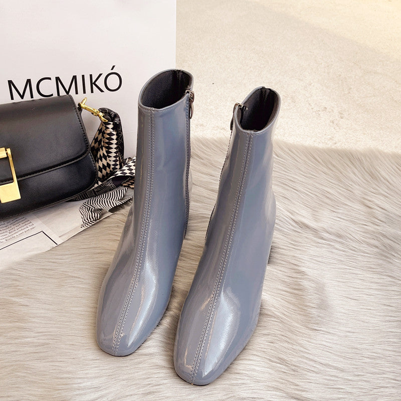 Fashion All Match Skinny Martin Boots Shoes
