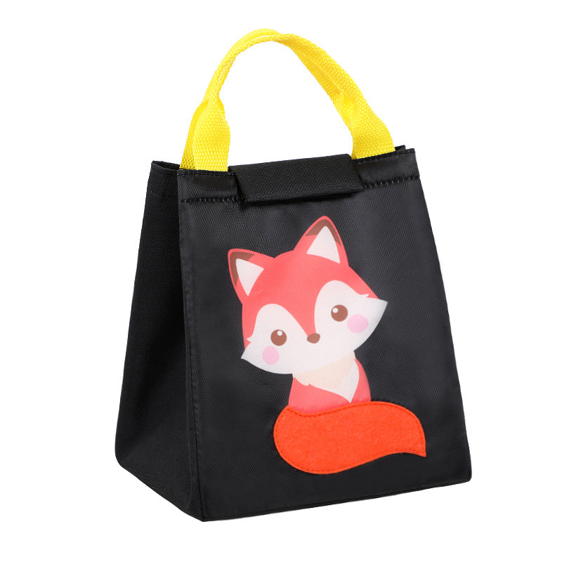 New Cartoon Student Lunch Bag Oxford Cloth Insulation