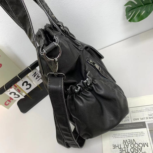 Ladies Fashion Washed Old Tote Bag