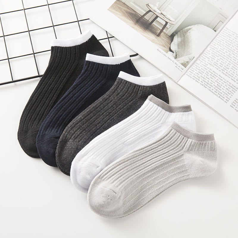Summer Thin Shallow Mouth Boat Socks Ladies Cotton Socks