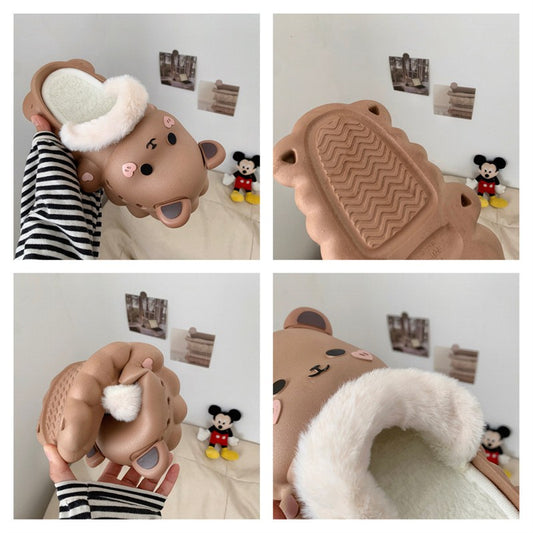 Winter Warm Thick Bottom Home Cotton Slippers