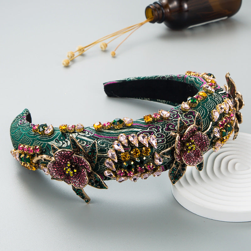 Baroque Color Crystal Style Headband