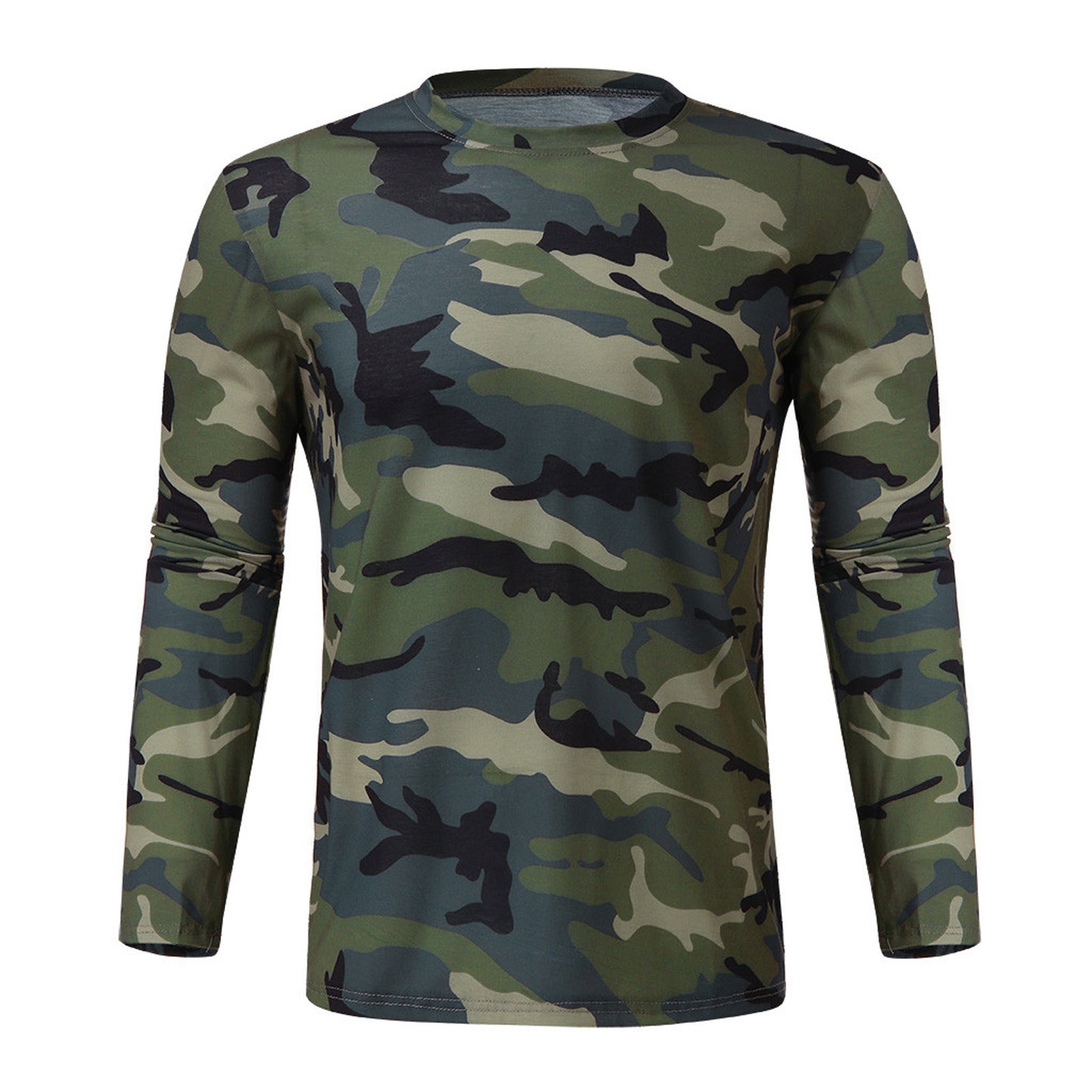 Casual Stand Collar Cotton Autumn Youth Tactical T Shirt