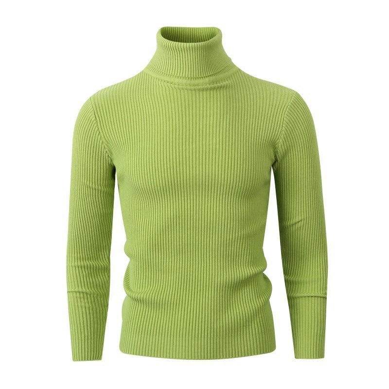 Autumn And Winter Men's Slim-fit High-neck Long-sleeved Sweater