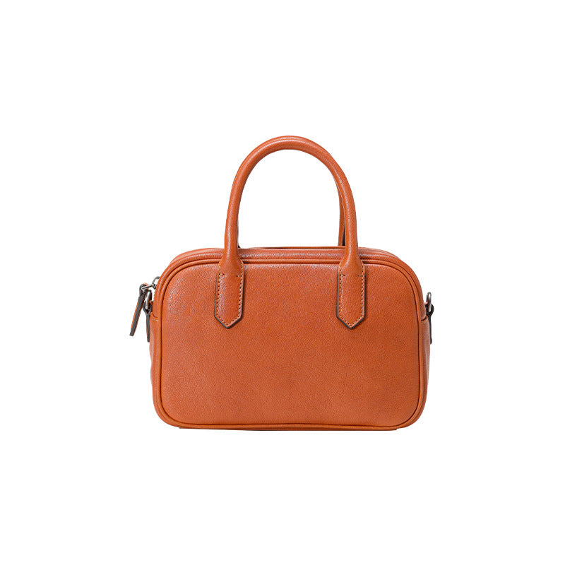Commuter Single Shoulder Crossbody Leather Handbag For Women