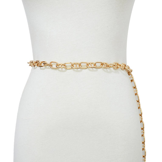 Women's Casual Gold Electroplated Metal Waist Chain