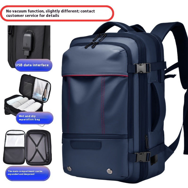 Large Capacity Expansion Multifunctional Men's Compression Backpack