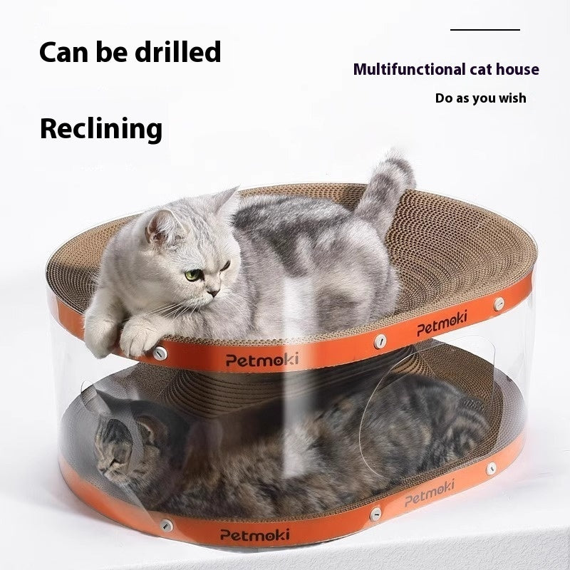 Cat Scratch Board Cat Nest Tunnel Toy