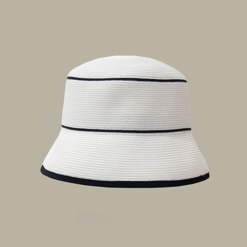 French Hepburn Style Summer Large Brim Straw Hat