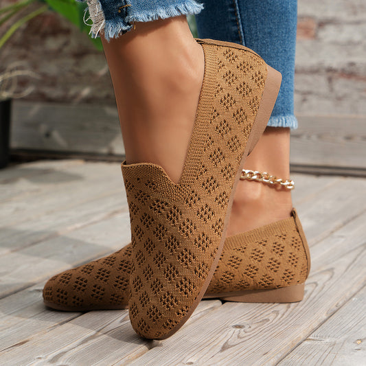 Breathable Flat Soft-soled Plus-size Slip-on Casual Loafers