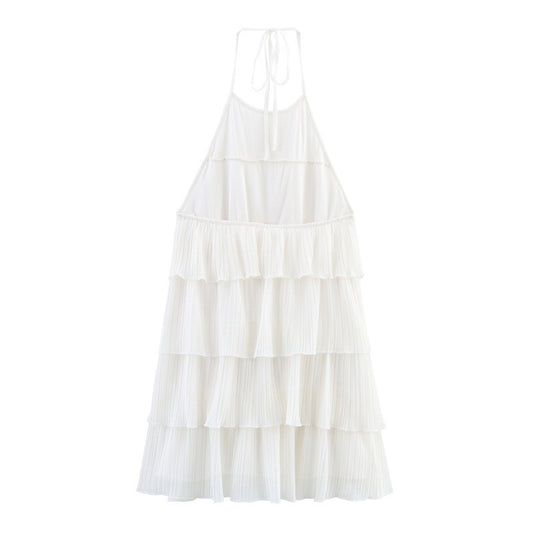 Hot Girl Laminated Decoration Dress
