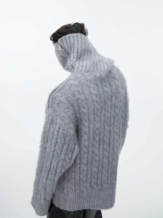Loose Plush Knitted Sweater Top Advanced