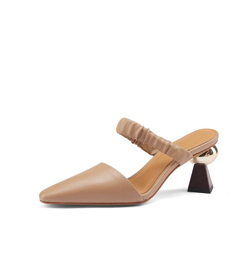 Summer Fold Lazy All-match Fashionable Pointed Slippers