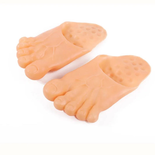 Funny Creative Slippers Men's And Women's Toe Shoes Big Feet
