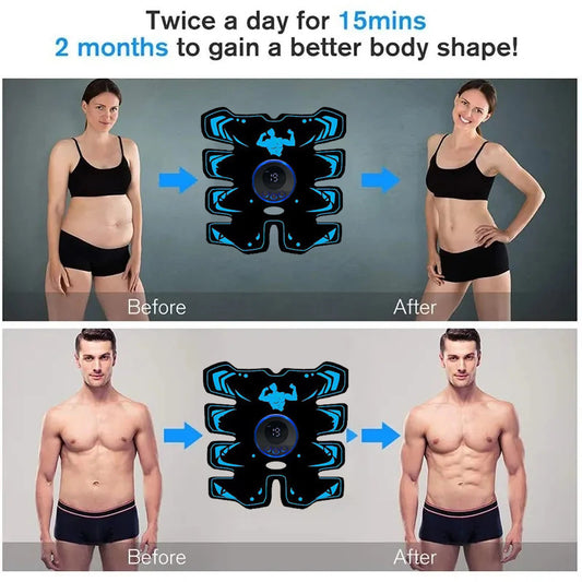 EMS8 Abdominal Muscle Abdomen Trainer Home Sports Power Plate Lazy Fitness Material Stickers