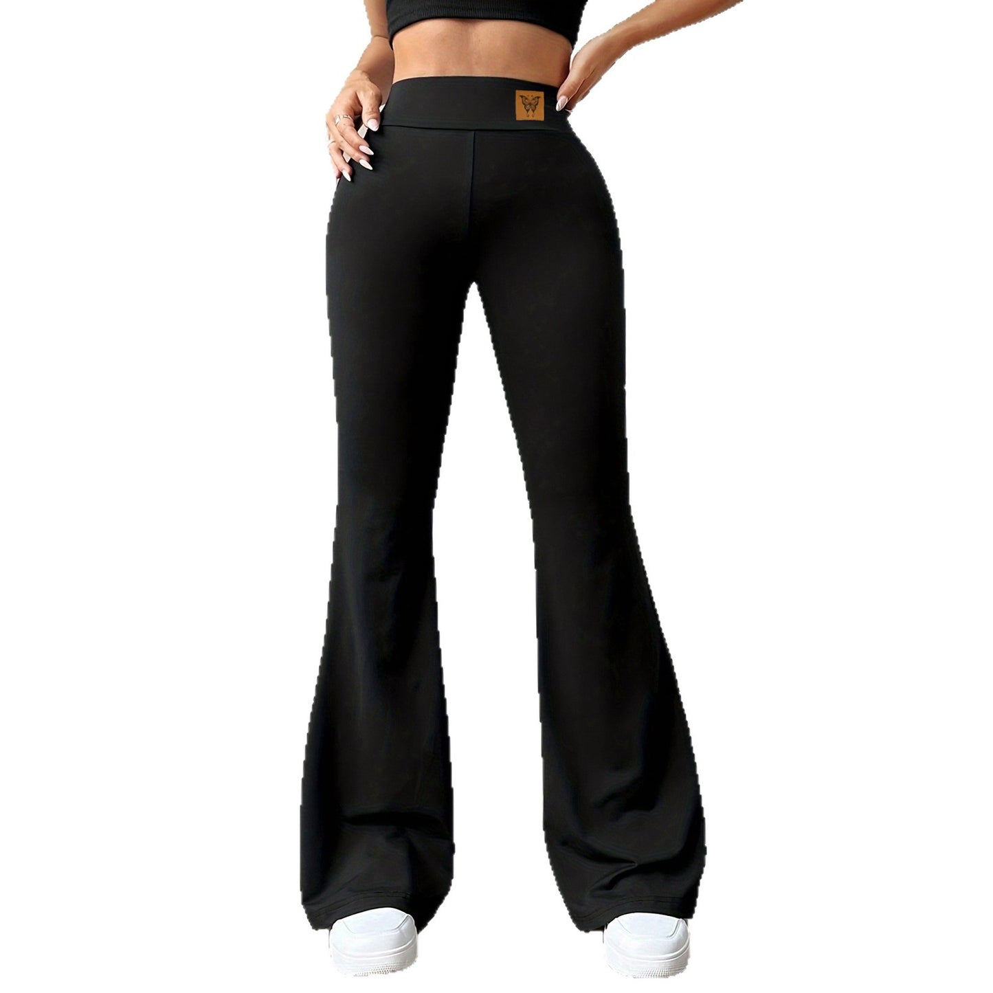Women's Casual High Waist Hip Lift Bootcut Trousers