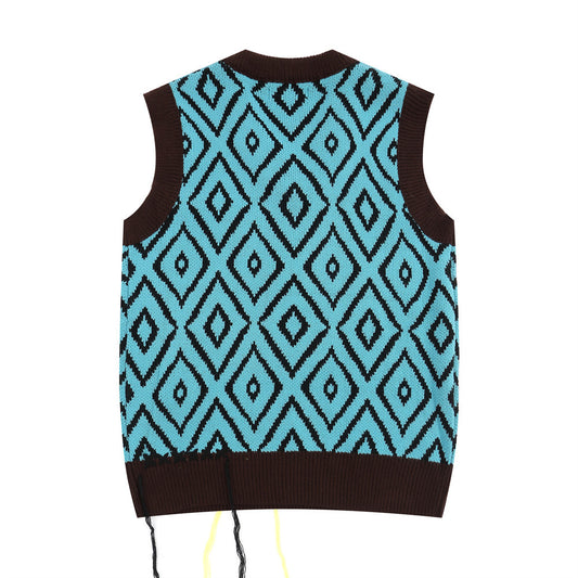 Rope Tassel V-neck Pullover Waistcoat Sweater