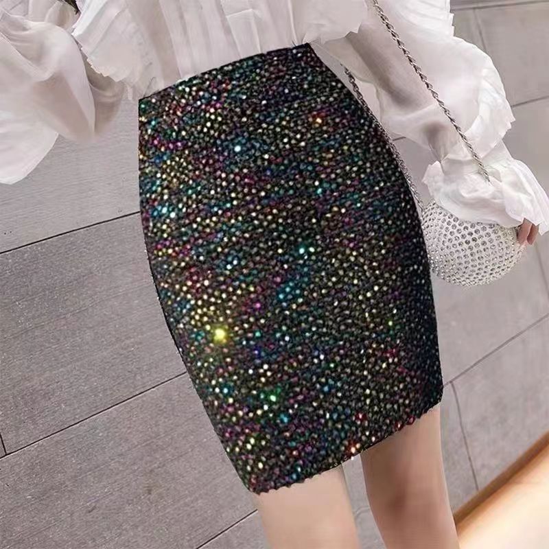 Match AutumnWinter Sequin Stretchy Bodycon Skirt
