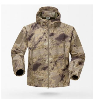 Male Digital Camouflage Fleece Female Waterproof And Breathable Mountaineering Suit
