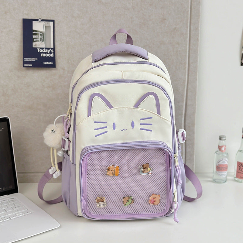 Korean Version Cartoon Large Capacity Casual Backpack