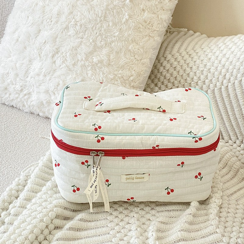 Embroidery Pattern Baby Diaper Bag Ins Cosmetic Storage Bag