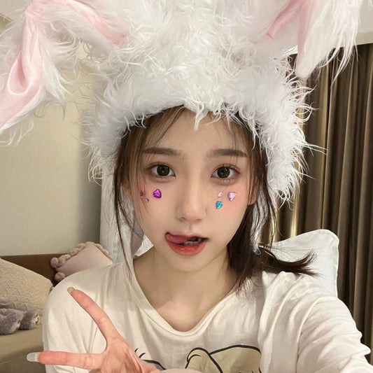Rabbit Ear Headgear Hat New Year Day Photo Props