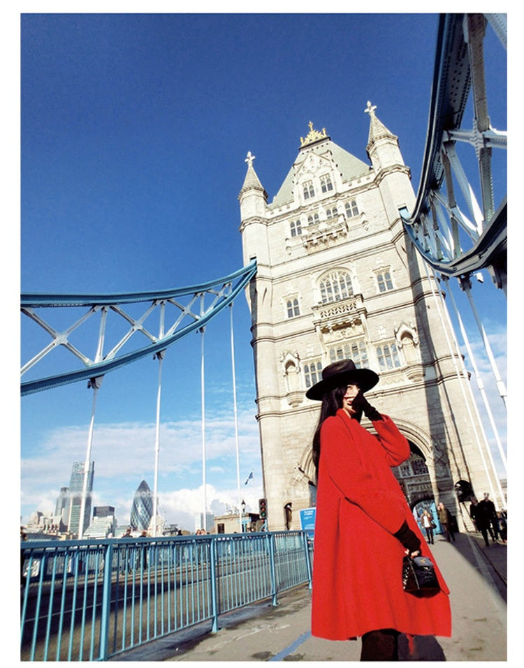 Nvji High-end Double-sided Cashmere Coat