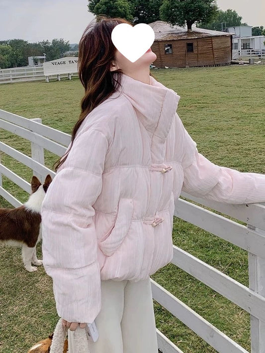 Korean-style Mandarin-collar Cotton Coats Exude Both Opulent Elegance And Traditional Chinese Charm