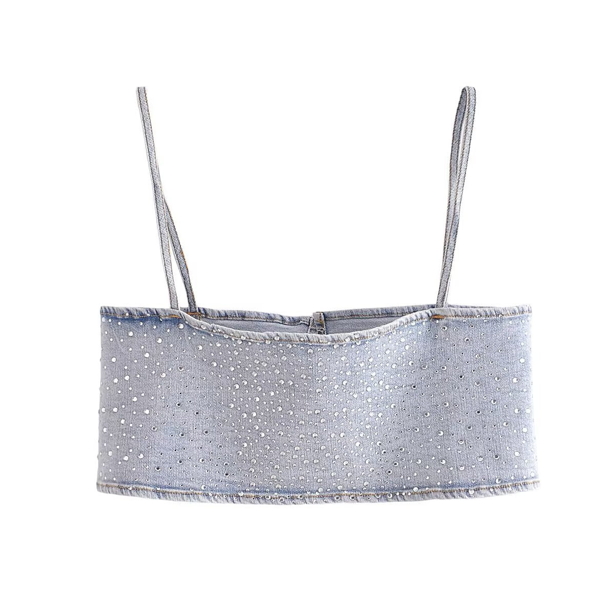 Hot Drill Elastic Wash Cowgirl Sling