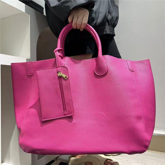 Ladies' Fashion Soft Leather Tote Bag