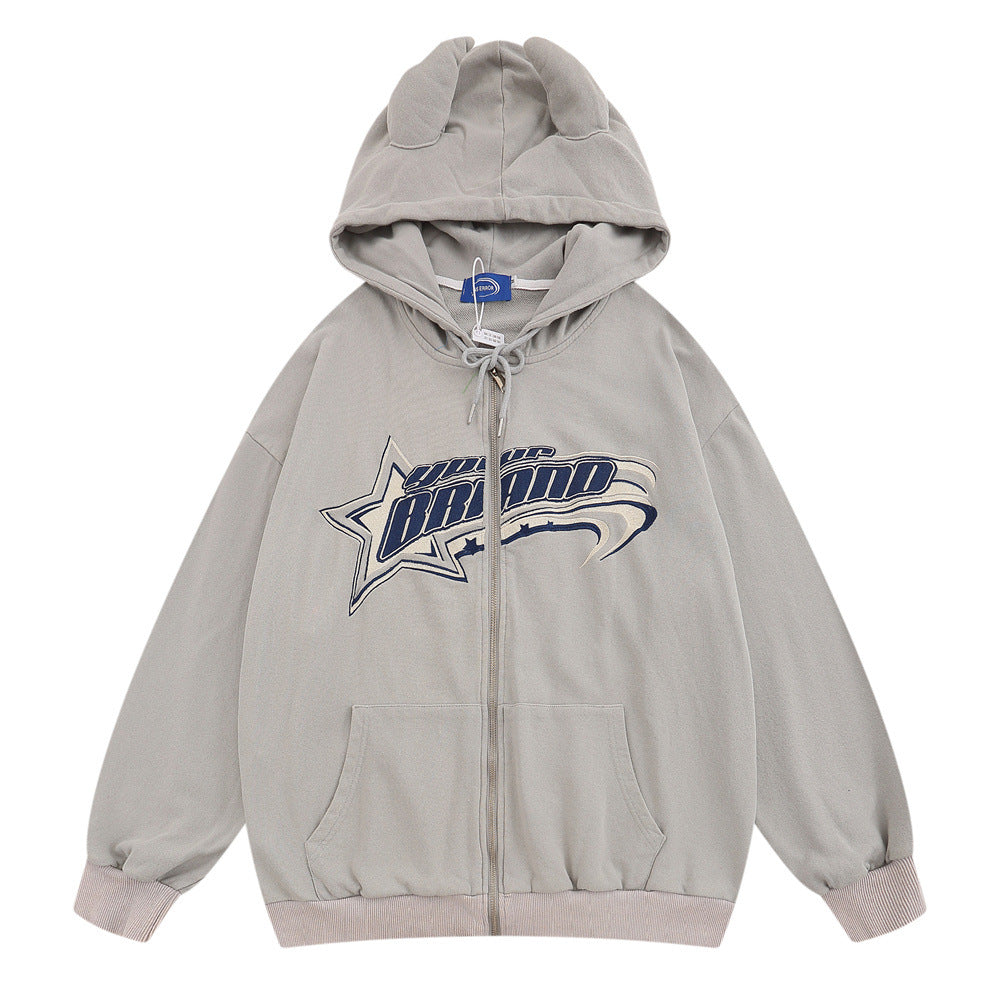 Fashion Personality Hooded Jacket Men