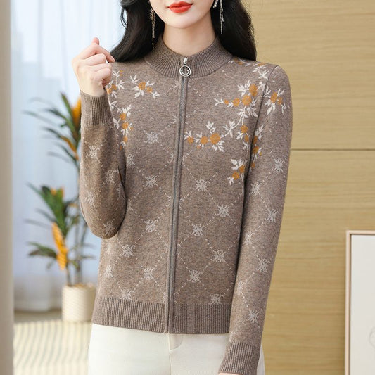 Women's Half Turtleneck Sweater Long Sleeve Loose