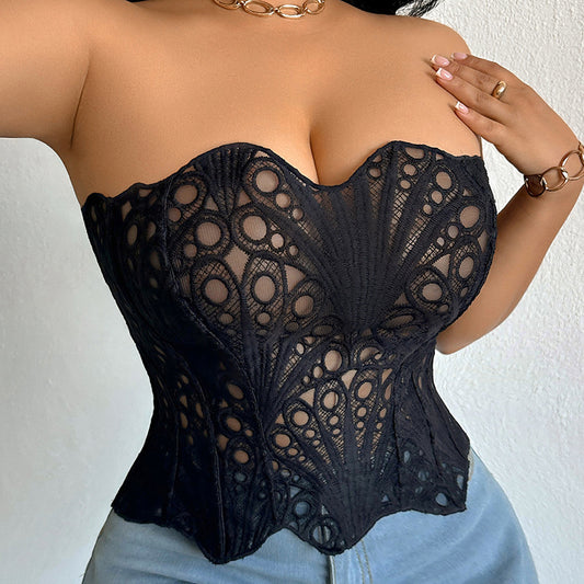 European And American French Court-Style Shaping Asymmetrical Top