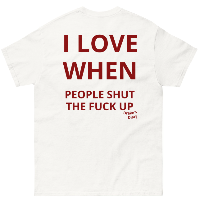 Shut Up Letter Print Women's T-shirt Fashion Short Sleeve