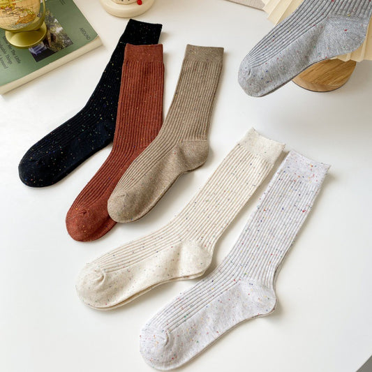 Women's Fashion Simple Breathable Sweat-absorbing Long Socks