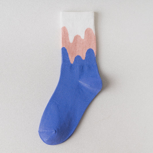 Women's Socks Ice Cream Cream Tube Socks Japanese Style