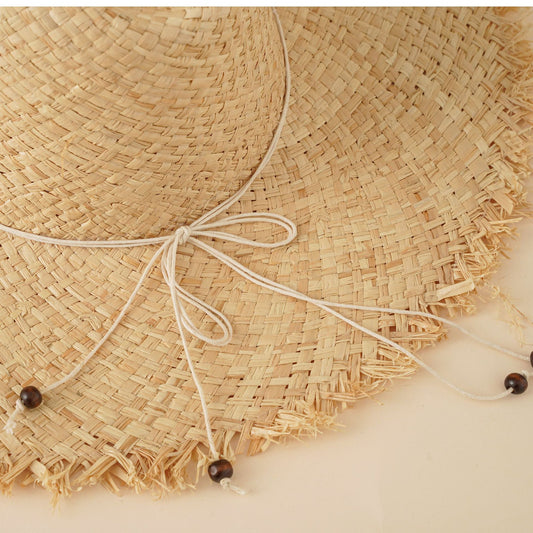 Raffia Women's Beach Big Brim Hat