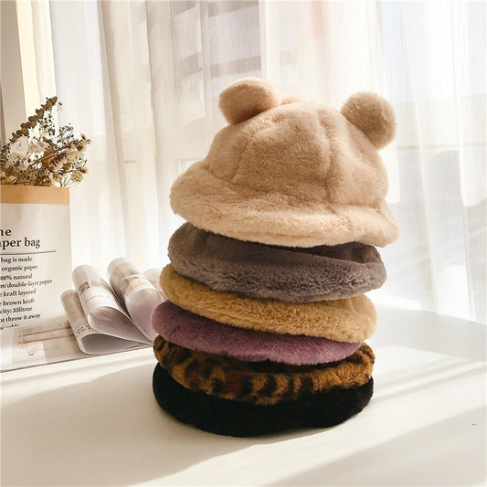 Fashion Leopard Print Monochrome Hat Children's Hat Korean Style