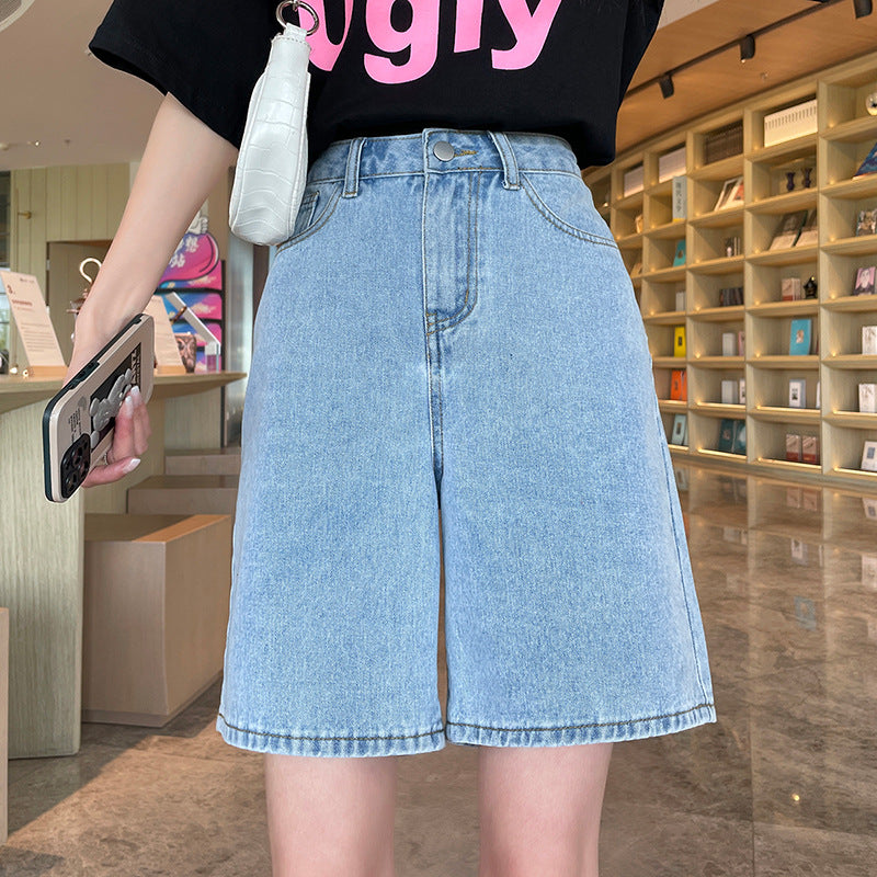 Loose Wide-leg Retro High-waisted Slimming Straight-cut Riding Pants