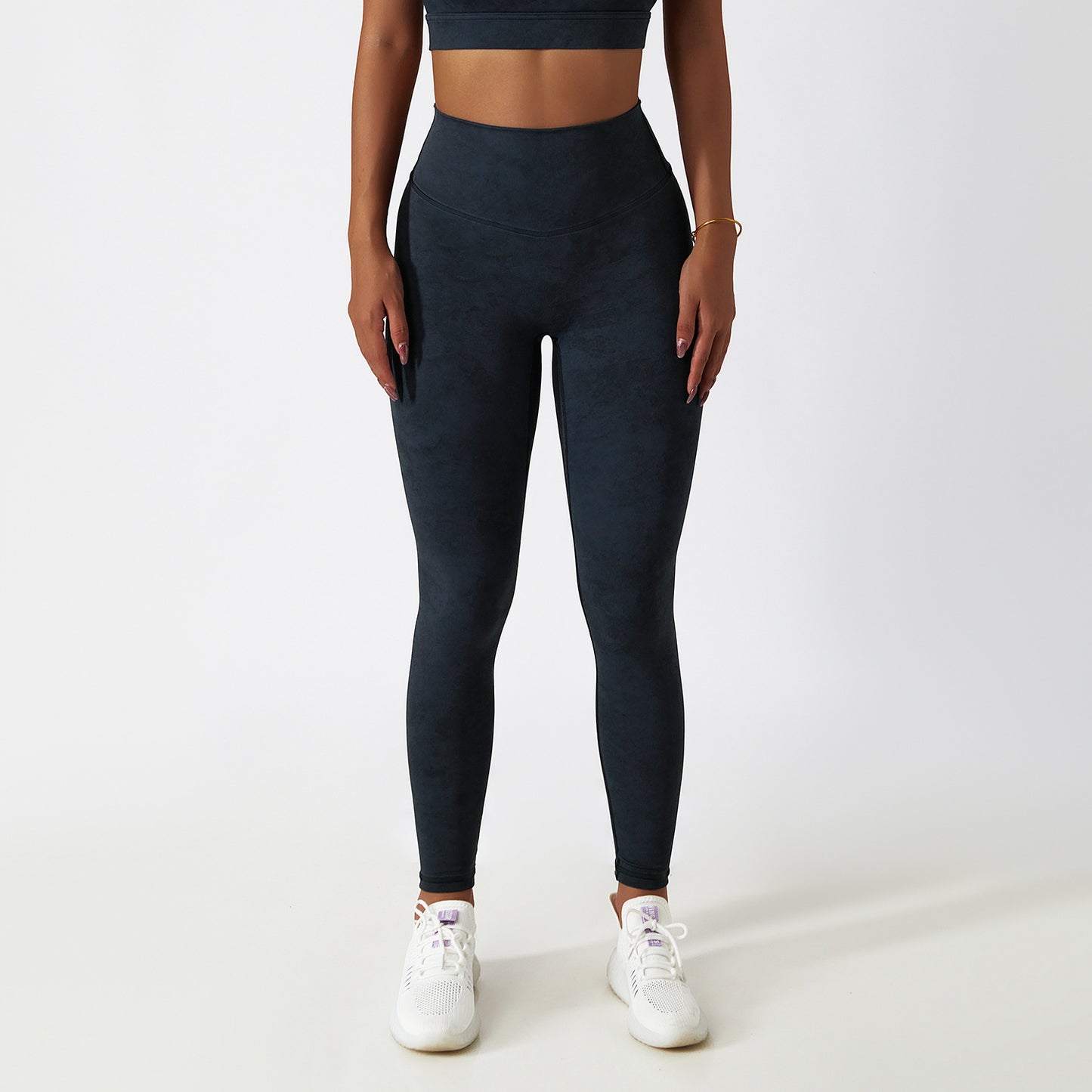 European And American Print Yoga Fitness Pants Women's High Waist Tight