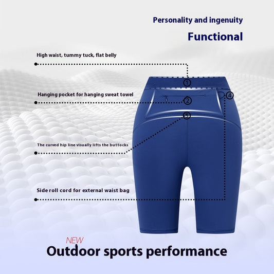 Sports Cycling Shorts Antibacterial Yoga Shorts