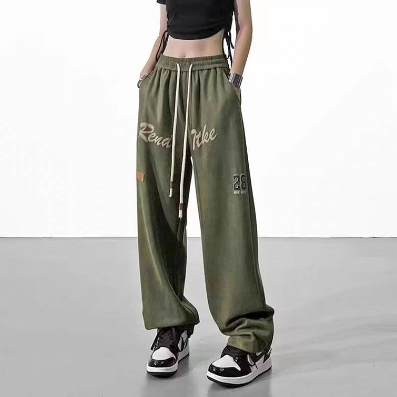 Women's New Fall Straight Green Pants