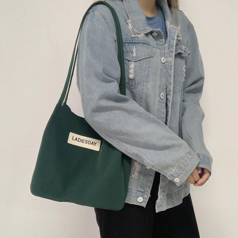 Women's One Shoulder Nylon Waterproof Canvas Bag