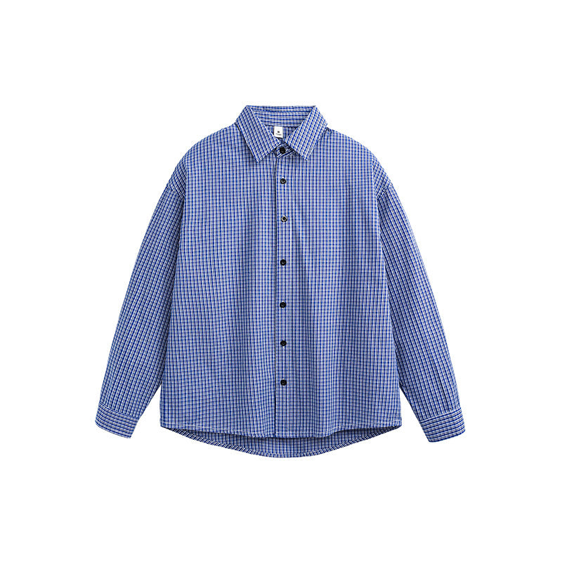 American Retro Plaid Long Sleeve Shirt