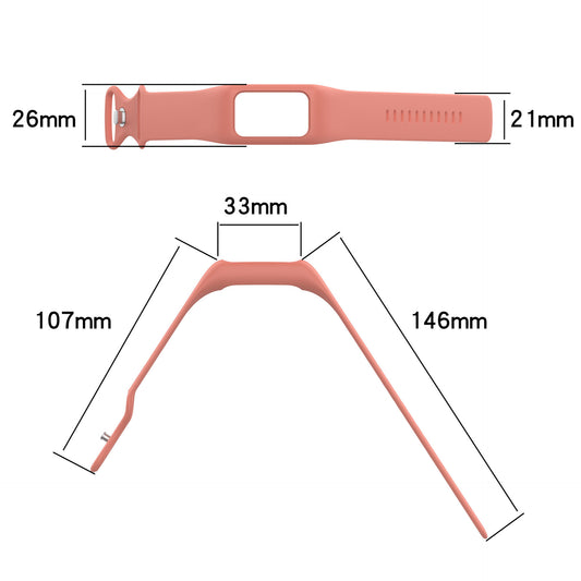 All-match Solid Color Simple One-piece Silicone Strap