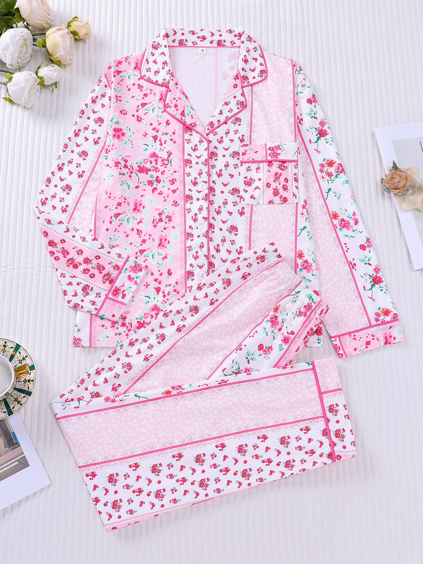 Autumn Winter Two-Piece Set Cardigan With Halloween Print And Long-Sleeve Pants