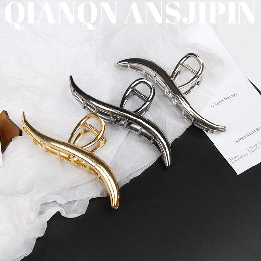 Simple High-grade Metal Barrettes Women
