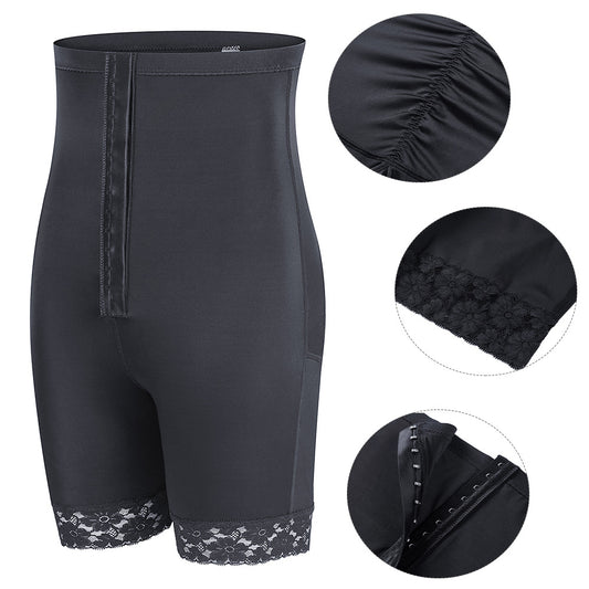 Breasted High Waist Breathable Lace Edge Butt-lift Underwear