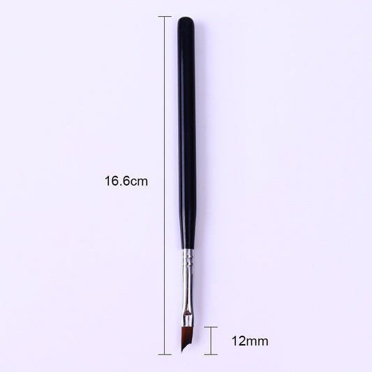 Nail Pen Pen Black Bar Oblique French Crescent Pen French Nail Painted Petal Pen