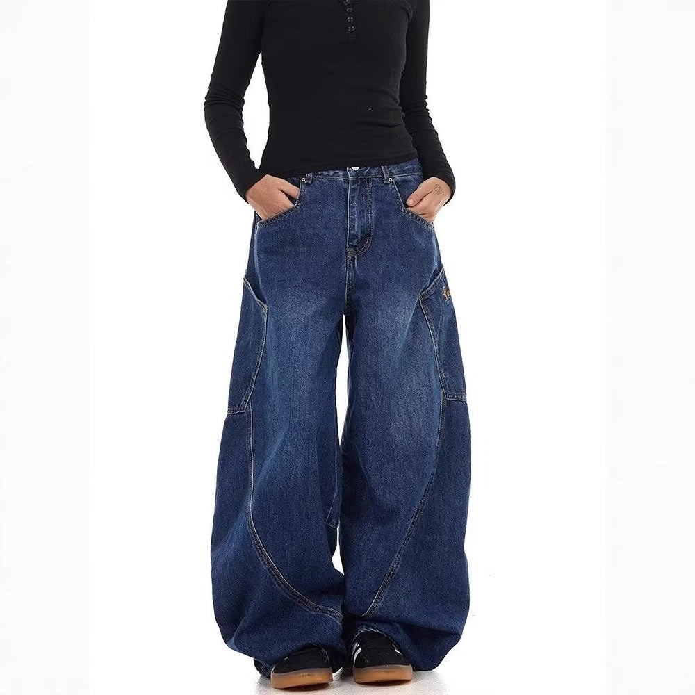 Design Large Pocket Machete Jeans For Men And Women